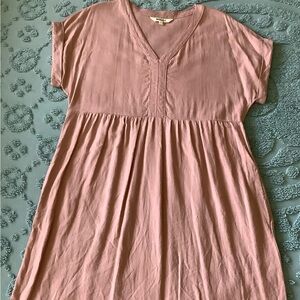 Briggs New York V-Neck Linen Dress